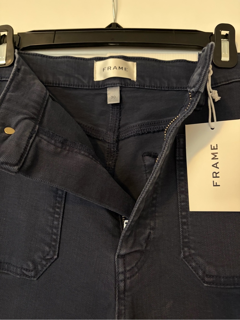 Frame Denim Women's Wide Leg Jeans in Deep Navy
